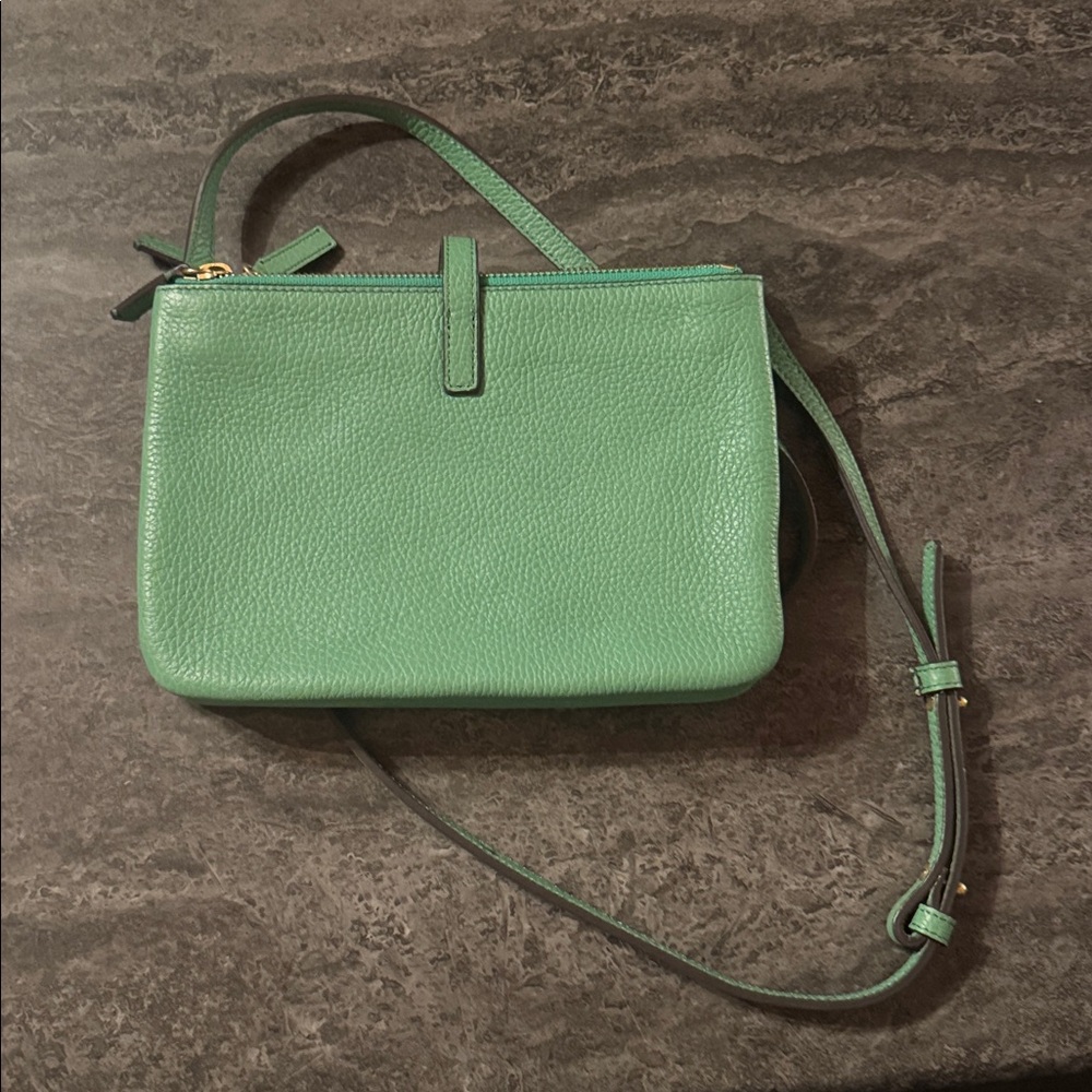 Annabel Ingall Jojo Crossbody - Pistachio/Lime Green Leather Crossbody Bag - Picture 3 of 7